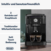 De’Longhi Magnifica S ECAM11.112.B Kaffeevollautomat | Milchaufschäumer | Mahlwerk | 3 Getränke | Schwarz